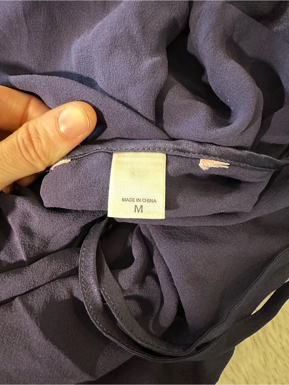 Navy 100% Silk Victoria Secrets Slip Dress - Picture 4 of 5